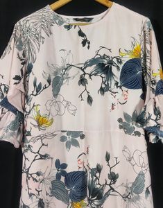 Peach Floral Printed Dress (Women)