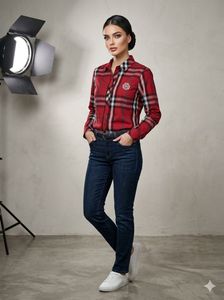 Classic Plaid Long Sleeve Button-Up Shirt