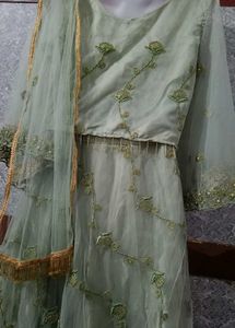 Olive Colour Lehenga&amp;  Perfect For Wedding Party