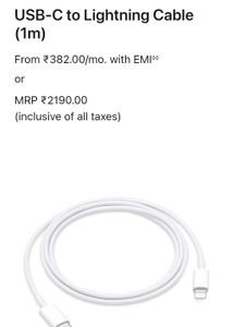Apple USB-C to Lightning Cable (1m)