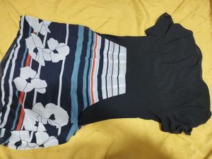 Stylish Striped Floral Top