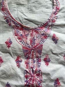 Chikankari Embroidered Cotton Kurta