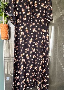 Chic Floral Print Midi Dress