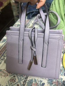 Chic Lavender Top Handle Bag
