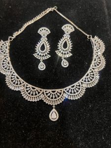 Sparkling CZ Necklace & Earring Set