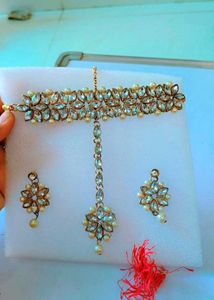Stunning Kundan & Pearl Necklace Set