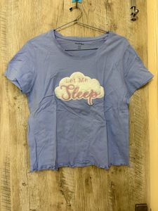 Cute "Let Me Sleep" Cloud Pajama Top