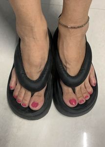 Platform Black Flip Flops⭐️