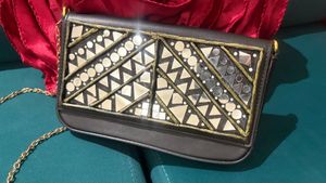 Mirror work sling bag