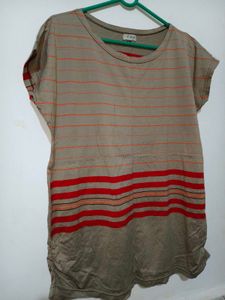 Striped Casual T-Shirt 40"-44" Size L-XL
