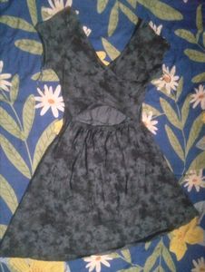 Casual Grey Tie-Dye Dress