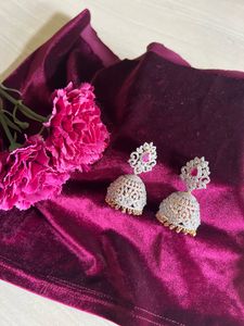 CZ Stones Ethnic Earrings