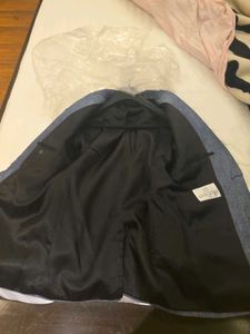 Men's Blue Linen Blazer