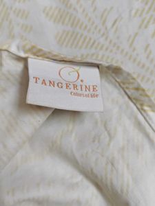 Tangerine Floral King Size Double Bed Sheet