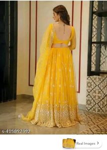 Stunning Yellow Lehenga Choli