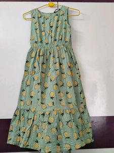 Cute Lemon Print Dress 12 to 13 Years