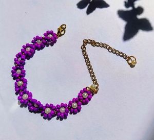 Sunflower Beaded Bracelet - Pack Of 6
