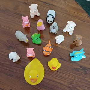 3 Sets Of Bath Toys (20 Pieces+ 1 Angry Bird Fr