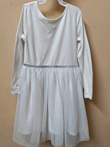 H&M White Sparkly Tulle Dress