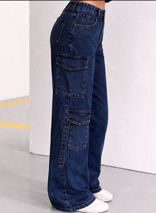 Blue Denim Cargo Jeans 🪼🦋