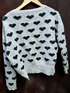 Winters Cute Heart Shaped Sweater (Bust-38,40)