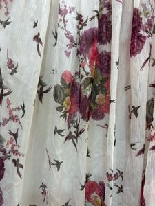 Set of 2 Floral Print Long Skirts