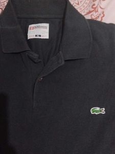 Classic Black Lacoste Polo Shirt