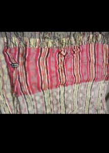 Chic Striped showl stole Scarf with Fringe