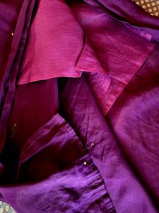 purple elegant kurta pant set Price Down