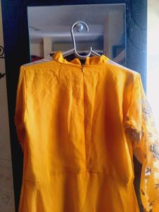Elegant Yellow Ethnic haldi gown