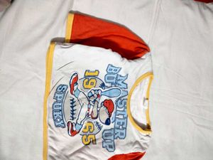 kid's Cute Cartoon Baseball T-Shirt