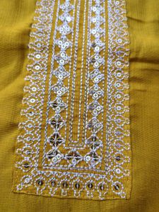 Elegant Yellow Embroidered Kurta