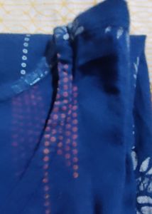 Navy Blue Round Kurta