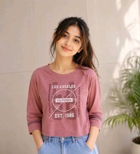 Pink Los Angeles Graphic T-Shirt