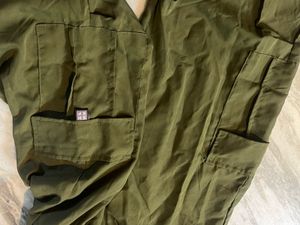 Olive Baggy Cargo Pants