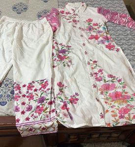 Floral Print Kurta with Pants