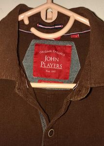 Men's JOHN PLAYERS Classic Brown Corduroy Shirt