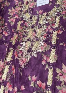 Floral Purple Kurta Set