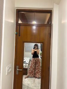 Bohemian Print Maxi Skirt-with mini gift