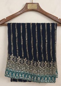 Embroidered Mirror Kurta Set with Sharara Pants