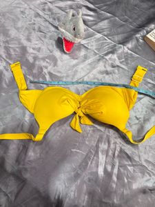 Bright Yellow Bikini Top