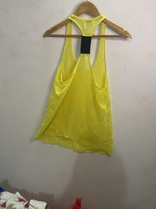 Bright Yellow Racerback Tank Top