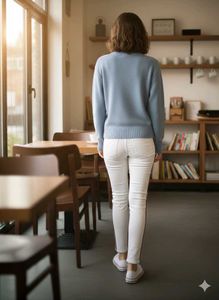 white jeans