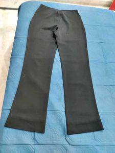 Classic Black Flared Trousers
