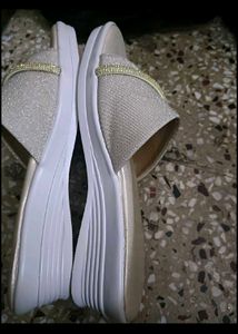 New Party Wear Golden Wedges In 39 Numb For Women