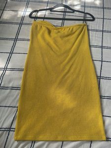 Yellow Bodycon Mini Dress