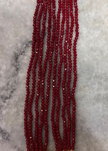 Stunning Red Beaded Statement Necklace