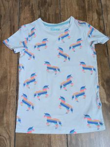 Cute Unicorn Print T-Shirt