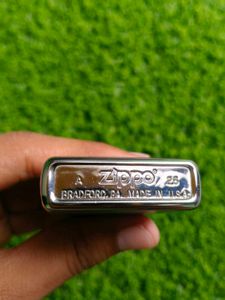 Silver-Tone Pipe Logo Lighter