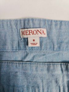 Vintage Y2K Light Blue Denim Strapless Dress